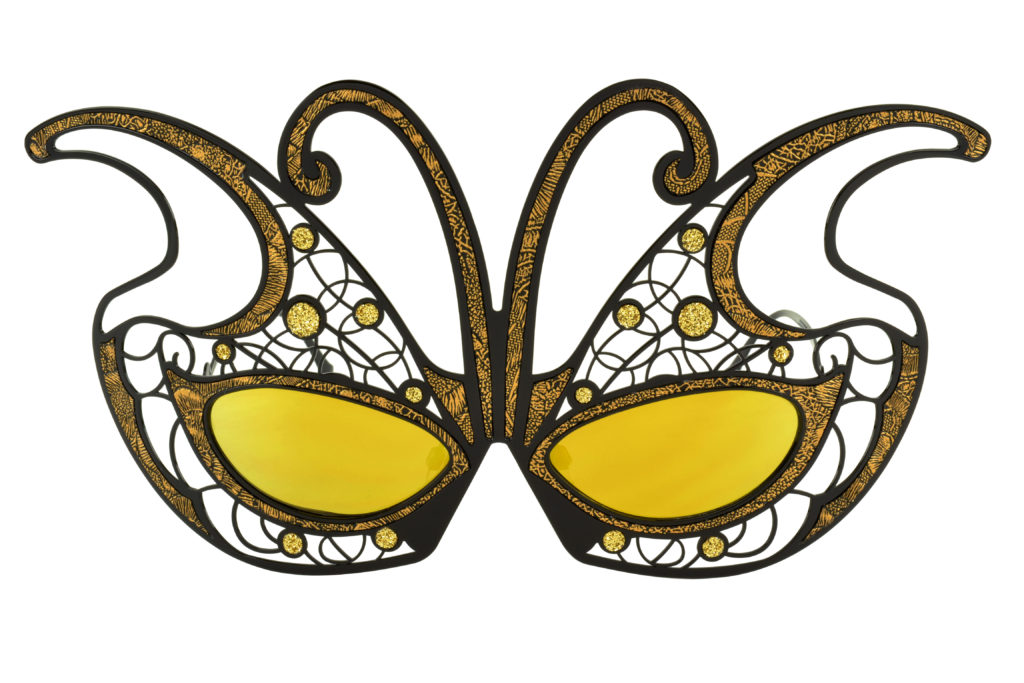 Limited Edition: Fantasy Mask Papillion available in colors Gold (seen above), Black, White